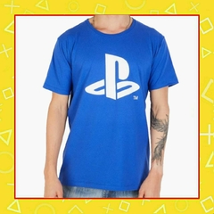 Remera Playstation Azul