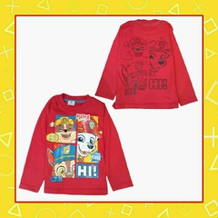 Remera manga larga de Paw Patrol roja