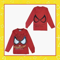 Remera Manga larga Spiderman Homecoming Roja