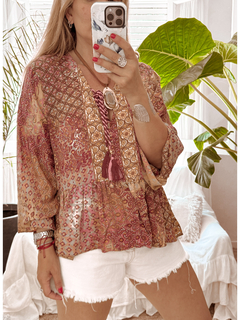 Blusa de seda de India (BI 0200) en internet