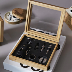 Set vino Caja de Bambú x 6 - comprar online