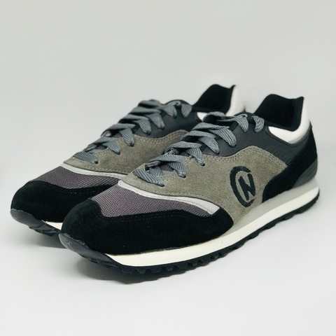 Zapatilla hombre- Running- Negro y gris