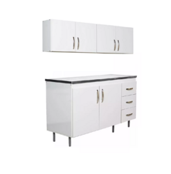 Combo Mueble Cocina Bajo Mesada + Alacena 140 Arco Ricchezze