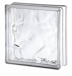 Ladrillo De Vidrio Nube Cloudy Transparente 19x19x8cm