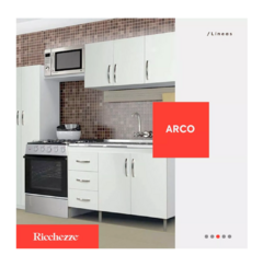 Combo Mueble Cocina Bajo Mesada + Alacena 140 Arco Ricchezze en internet