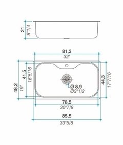 Pileta Johnson Luxor Si85a + Dosificador - Pignataro Diseño & Construccion