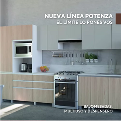 Combo Cocina Bajo Mesada 80 Cm + Alacena Ricchezze Potenza - Pignataro Diseño & Construccion
