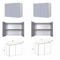 Mueble Bajo Ricchezze Potenza 160 + Alacen + Mesada Johnson - Pignataro Diseño & Construccion