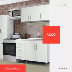 Combo Mueble Cocina Bajo Mesada + Alacena 120 Arco Ricchezze - Pignataro Diseño & Construccion