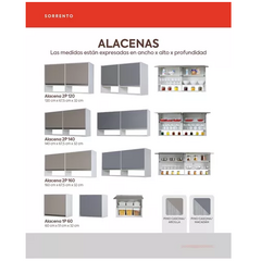 Alacena Sorrento Riccezze 60 Mueble Org De Cocina 1 Pta - Pignataro Diseño & Construccion