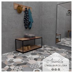 Imagen de Porcelanato Acuarela Hexágono Barcelona 17x20  Piso-pared 1ª x caja