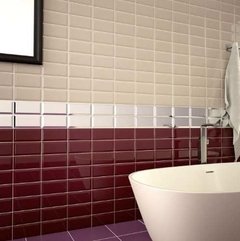 Ceramica Biselada 10x20 Rosa Br Azulejo Subway New York - comprar online