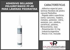 Adhesivo Sellador Poliuretanico Pf-40 P/laminas Piedra - comprar online