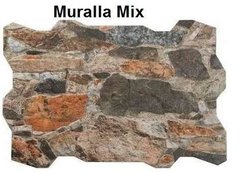 Revestimiento Simil Piedra Ceramica Muralla Mix , Pared