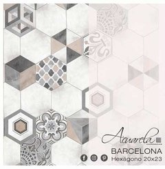 Cerámica Acuarela Hexágonal Barcelona 20x23 1ra x Caja - tienda online