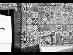 Cerámica Alberdi Marrakech Negro 37,5x75 Piso O Pared 1°
