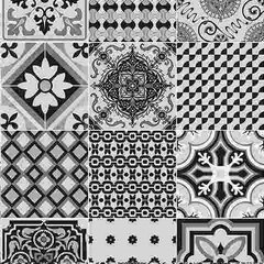 Cerámica Alberdi Marrakech Negro 37,5x75 Piso O Pared 2da