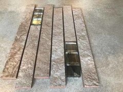 Guarda Piedra Cuarzo 10x30 Con Vidrio Onix Revestimiento - comprar online