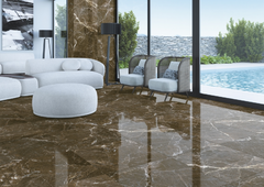 Marmo Brown Dark 72x72 Pulido rect. Angelgres Porcelanico - comprar online