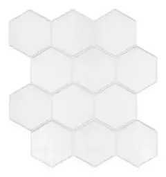 Azulejo Vinilico Autoadhesivo Hexagonal Blanco Muresco X 5 en internet