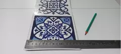 Azulejos Autoadhesivos Vinilo Muresco 16231 X 6 Unidades Color Azul - Pignataro Diseño & Construccion