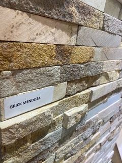 Murete Brick Piedra Mendoza Revestimiento En Mallas De 60x14 - comprar online