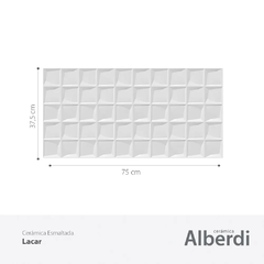Cerámica Lacar Blanco satinado 37,5x75 Alberdi - Pignataro Diseño & Construccion