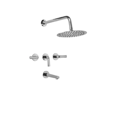 Griferia Baño Lavatorio Pared Bidet Ducha Peirano Live Cromo - comprar online