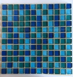 Malla De Vidrio BLEND 30X30 Azul cm Venecitas