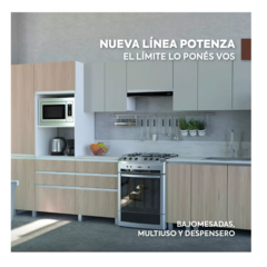 Mueble Cocina Bajo Mesada 40 Cm Ricchezze Potenza 3 Cajones - Pignataro Diseño & Construccion