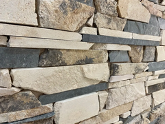Murete Piedra Natural Combinado En Mallas De 60x15 en internet