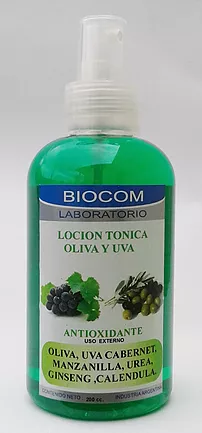 Loción tónica oliva y uva antioxidante