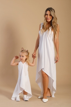 Vestido Amora off white corto (pre order) - comprar online