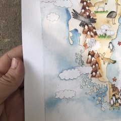 MAPA ARGENTINA PARA COLGAR TAMAÑO MEDIANO - mariana sanz ilustraciones