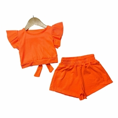 Conjunto Mini Diva Neon Laranja