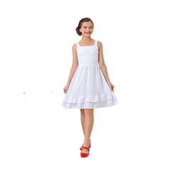 Vestido Branco Jamile Pipoquinha batizado ano novo - Kimimo Kids