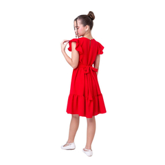 Vestido infantil Vermelho Natal 4 a 14 anos - comprar online