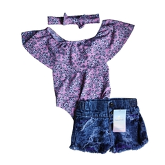 CONJUNTO BODIE + SHORT JEANS