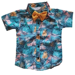 CAMISA INFANTIL FLORAL MOD 01