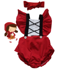 ROMPER TEMÁTICO CHAPEUZINHO VERMELHO