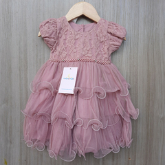 Vestido Luxo Infantil Rosê na internet