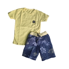 CONJUNTO CAMISA + SHORT MOLETOM P (1/2 ANOS)