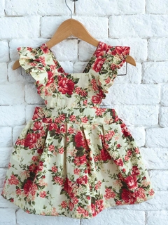 VESTIDO SALOPETE MINI DIVA FLORAL MOD 01