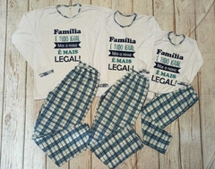 PIJAMA FAMÍLIA - 3 CONJUNTOS - 2 ADULTOS + 1 INFANTIL - comprar online