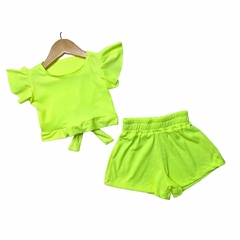 Conjunto Mini Diva Neon Verde