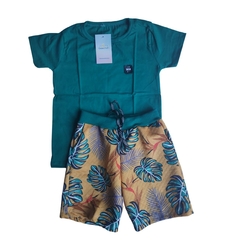 CONJUNTO - CAMISA + SHORT MOLETOM - G (5/6 ANOS)