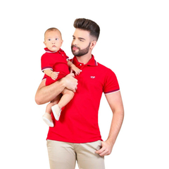 Kit Gola Pai e filho(a) Vermelho -2 peças - comprar online