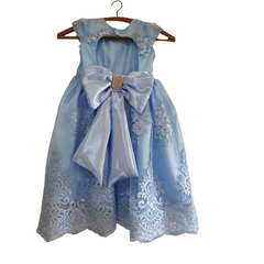 Vestido Luxo Renda Azul 2 anos - comprar online