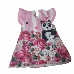 Vestido trapézio laço Panda - comprar online