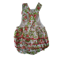 Romper bebê Jardineira folhas verde - Kimimo Kids